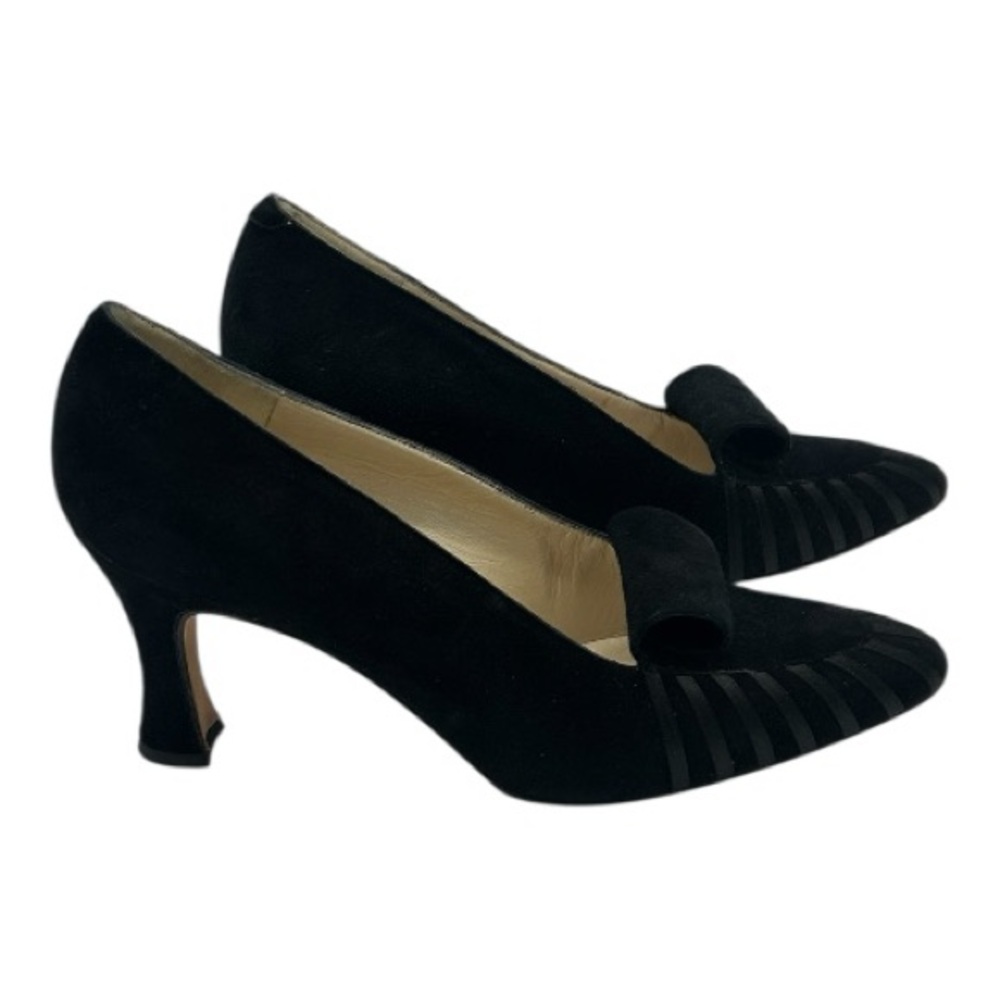 BALLY Vintage Juliette Black Suede Pump 8.5